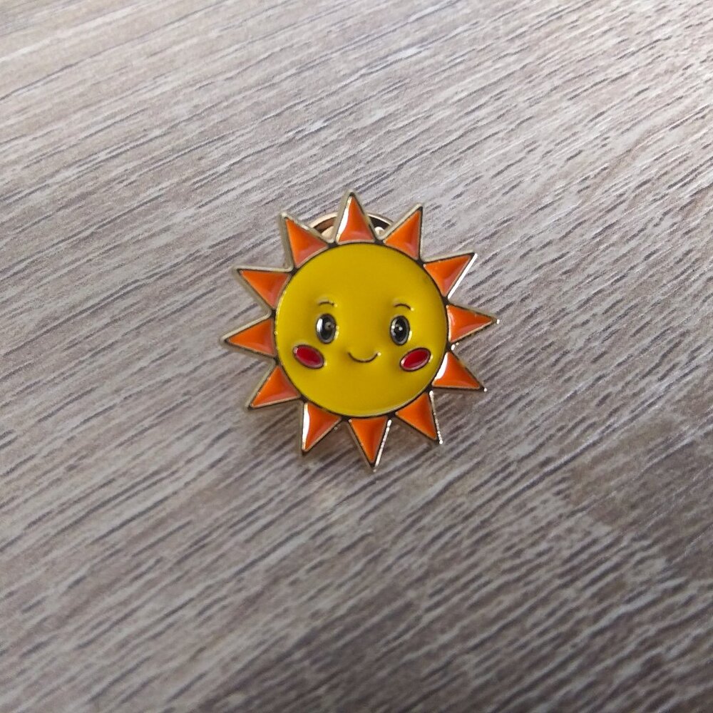 Bright Happy Sun Enamel Pin